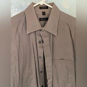 Taupe Button-Up Shirt